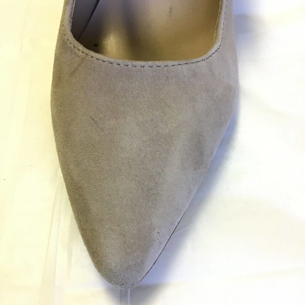 Tommy Hilfiger Ventur Suede Womens 9M Chunky Heels Tan Beige Silver Y2K Style - Picture 10 of 16